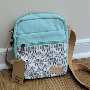 Elephant print Crossbody Bag NWT
